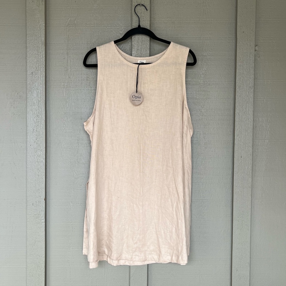 NWT OPIA Mini Swingy A-line Linen Dress XS